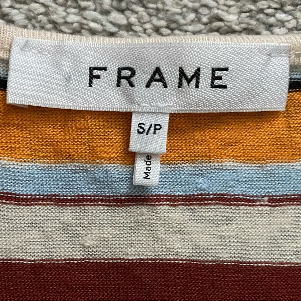 FRAME Ringer Striped Tank Top Size Small - Picture 5 of 6
